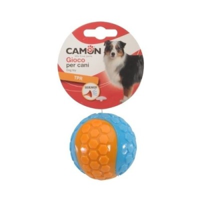 Camon Gioco per Cani Palla da Baseball in TPR con Squeaker Diametro 6cm