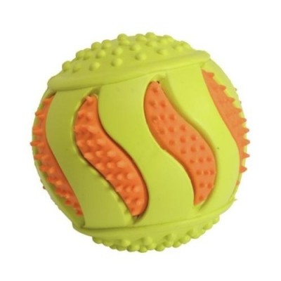 Camon Gioco per Cani Pallina in Gomma con Inserti in Lattice e Squeaker Diametro 8,5cm Camon Gioco per Cani Pallina in Gomma con Inserti in Lattice e Squeaker Diametro 8,5cm