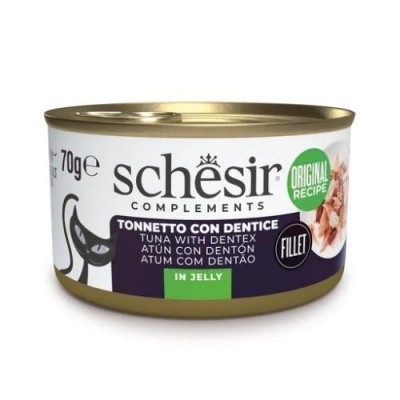 Schesir Gatto Tonnetto con Dentice in Gelatina 70g Schesir Gatto Tonnetto con Dentice in Gelatina 70g