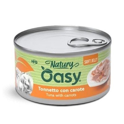 Oasy Natury Gatto Tonnetto con Carote in Jelly 85g Oasy Natury Gatto Tonnetto con Carote in Jelly 85g