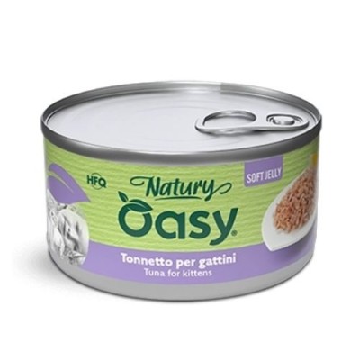 Oasy Natury Gatto Tonnetto per Gattini in Jelly 85g