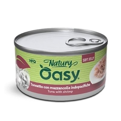Oasy Natury Gatto Tonnetto con Mazzancolle Indopacifiche in Jelly 150g