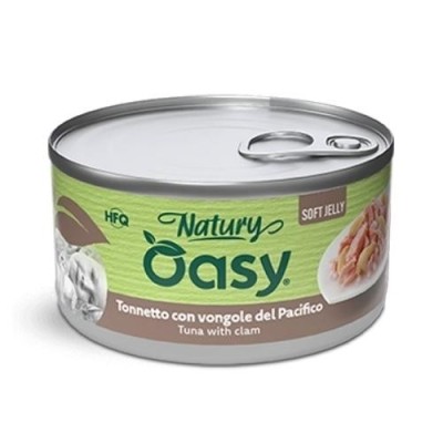 Oasy Natury Gatto Tonnetto con Vongole del Pacifico in Jelly 150g