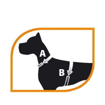 Pettorina per cani resistente imbottita ferplast marrone