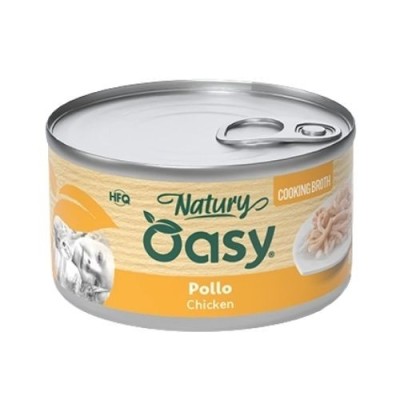 Oasy Gatto Natury con Pollo in Brodo di Cottura 85g