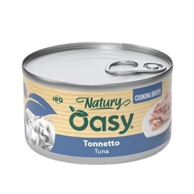 Oasy Gatto Natury Tonnetto in Brodo di Cottura 85g Oasy Gatto Natury Tonnetto in Brodo di Cottura 85g