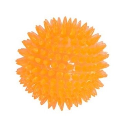 Camon Gioco per Cani Pallina in Gomma con Punte e Squeaker Diametro 6,5cm