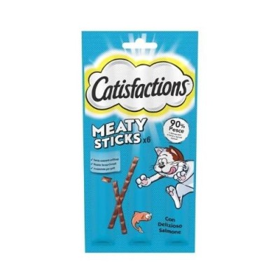 Catisfactions Meaty Snack per Gatti Stick con Pollo 6x5g Catisfactions Meaty Snack per Gatti Stick con Pollo 6x5g