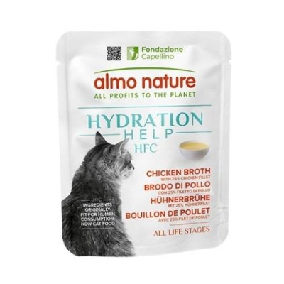 Almo Nature HFC Gatto Hydration Help Brodo di Pollo con Filetto di Pollo 50g