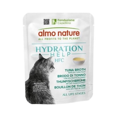 Almo Nature HFC Gatto Hydration Help Brodo di Tonno con Filetto di Tonno 50g