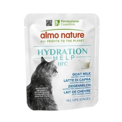 Almo Nature HFC Gatto Hydration Help Brodo di Latte di Capra 50g Almo Nature HFC Gatto Hydration Help Brodo di Latte di Capra 50g