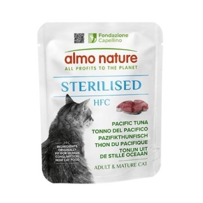 Almo Nature HFC Gatto Sterilised con Tonno Del Pacifico 50g Almo Nature HFC Gatto Sterilised con Tonno Del Pacifico 50g