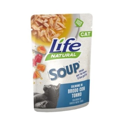 Life Natural Cat Soup Salmone in Brodo di Tonno 50g