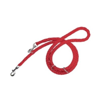 Camon Guinzaglio da Addestramento Regolabile Rosso con Cuciture Reflex 1950cm Camon Guinzaglio da Addestramento Regolabile Rosso con Cuciture Reflex 1950cm
