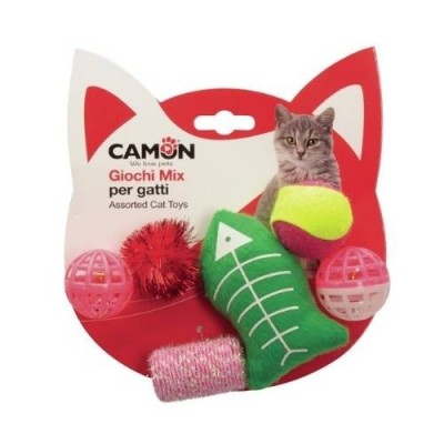 Camon Gioco per Gatti Set Mix di 6 Giochi