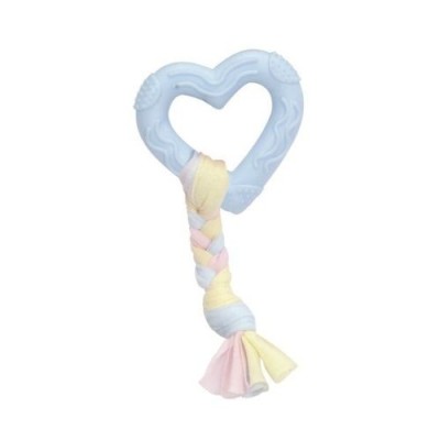 Camon Gioco per Cani Cuore in TPE con Treccia in Cotone 7cm