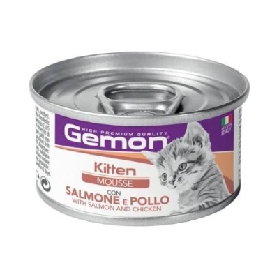 Gemon Gatto Kitten Mousse con Salmone e Pollo 85g