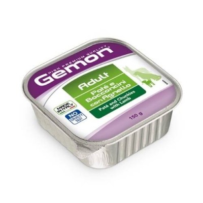 Gemon Vaschetta Cane All Breeds Adult Paté e Bocconcini con Agnello 150g