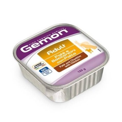Gemon Vaschetta Cane All Breeds Adult Paté e Bocconcini con Pollo 150g