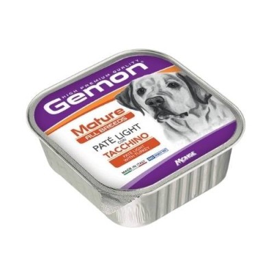 Gemon Vaschetta Cane All Breeds Mature Light Paté con Tacchino 150g