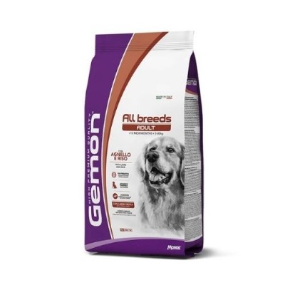 Gemon Cane Secco Adult All Breed Agnello e Riso 15kg
