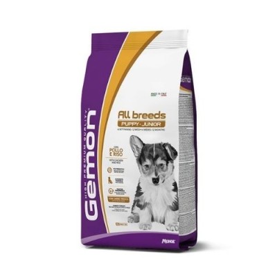 Gemon Cane Secco Adult All Breed Puppy & Junior con Pollo e Riso 15kg