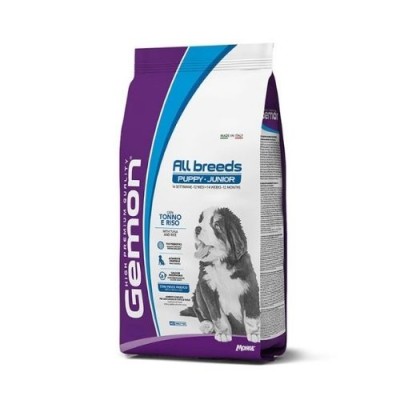 Gemon Cane Secco Adult All Breed Puppy & Junior con Tonno e Riso 15kg