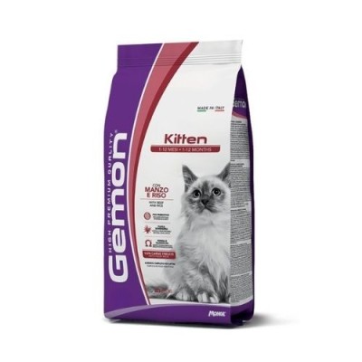 Gemon Cat Kitten Manzo e Riso 2kg