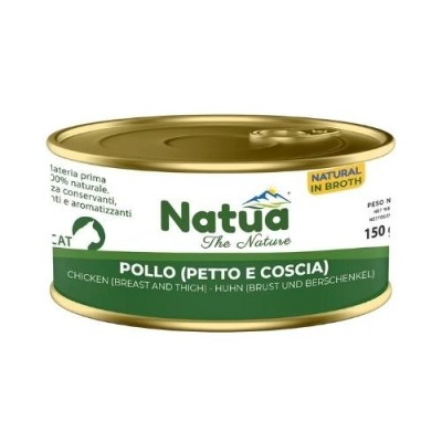 Natua Cat Natural Classic in Brodo Coscia e Petto di Pollo Lattina 150g