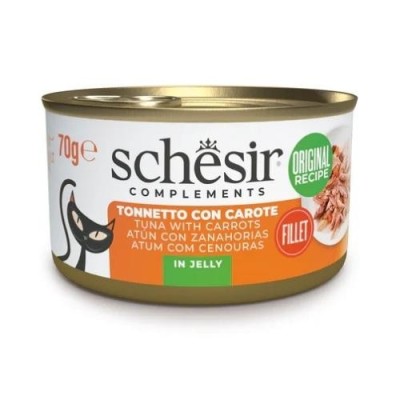 Schesir Cat Tonnetto con Carote in Gelatina Lattina 70 gr