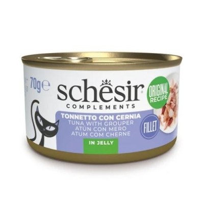 Schesir Cat Tonnetto con Cernia in Gelatina Lattina 70 gr
