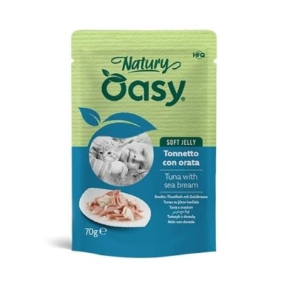 Oasy Cat Natury Soft Jelly Tonnetto con Orata Busta 70 g
