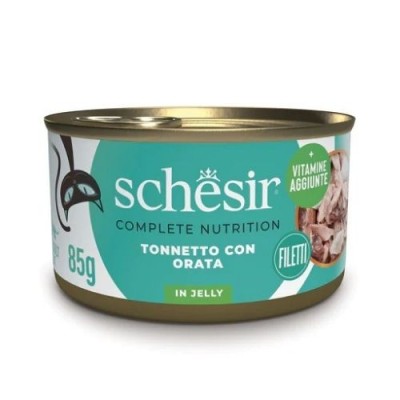 Schesir Cat Complet Tonnetto con Orata in Gelatina Lattina 85 gr
