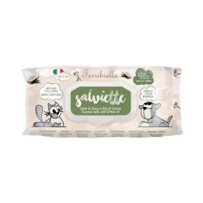Ferribiella Salviette Latte di Cocco e Olio di Cotone 40pz