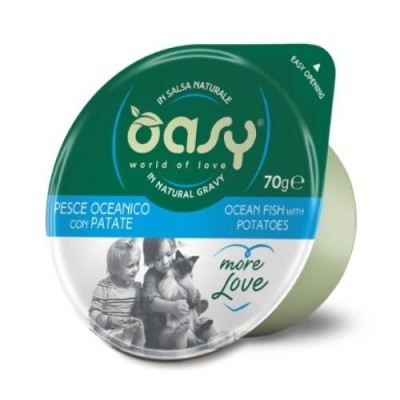 Oasy Cat More Love Pesce Oceanico con Patate Cup in Salsa 70gr