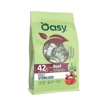 Oasy Cat Original Formula Adult Sterilised Manzo 1.5 kg