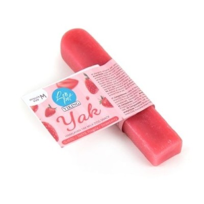 Viking Yack Snack Naturali per Cani Formaggio di Yak alla Fragola M 60G