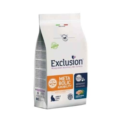 Exclusion Cat Diet Metabolic e Mobility Maiale e Fibre 300g