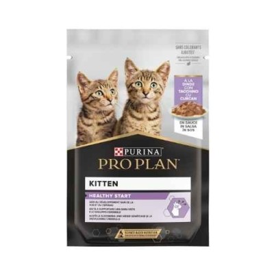 Pro Plan Cat Nutrisavour Junior con Tacchino Teneri Pezzetti in Salsa Busta 85gr