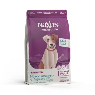 Naxos Monoprotein per Cani Adult Mini Pesce Azzurro e Agrumi 7kg