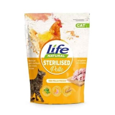 Life Cat Croccantini per Gatti Sterilizzati con Pollo 800g