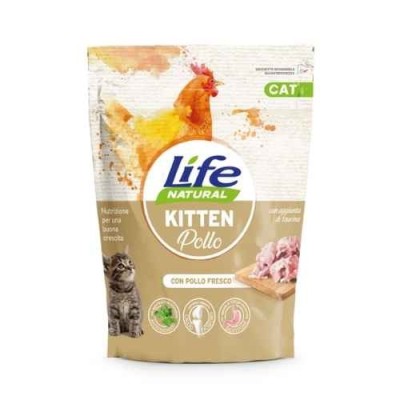 Life Cat Croccantini per Gattini con Pollo 800g