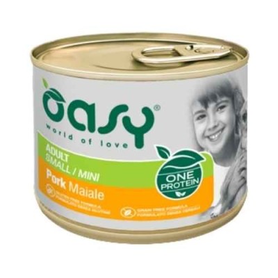 Oasy Dog Monoproteico Adult Small Maiale Lattina 200g