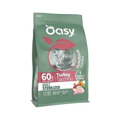 Oasy Cat Superior Formula Sterilizzato Tacchino 1,5Kg