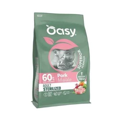Oasy Cat Superior Formula Sterilizzato Maiale 1,5Kg