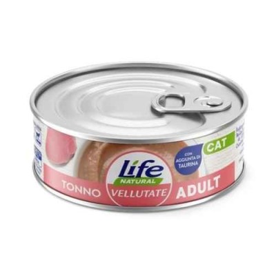 Life Cat Natural Vellutate Adult con Tonno Lattina 70g