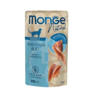Monge Gatto Buste Tonno con Acciughine 80g