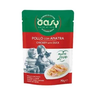 Oasy Cat More Love Pollo con Anatra Busta 70gr