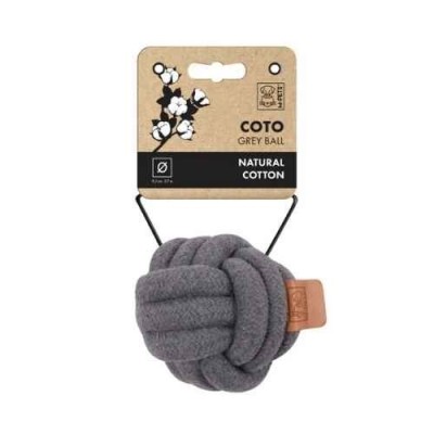 M-Pets Gioco per Cani Palla Coto Grey Ball 6.5cm