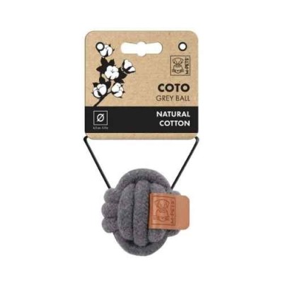 M-Pets Gioco per Cani Palla Coto Grey Ball 15cm